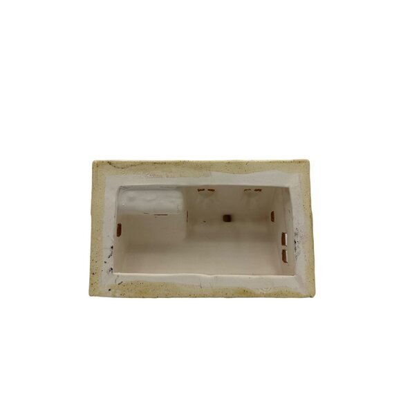 Vintage Byron Mold Ceramic Christmas Village 1984 Farmhouse - Picture 6 of 7